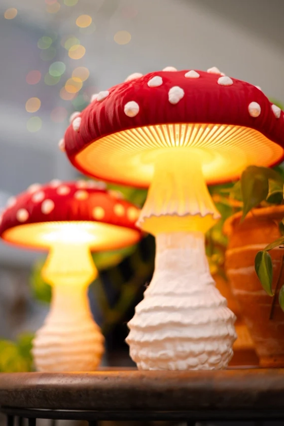 Lampe champignon Cottagecore