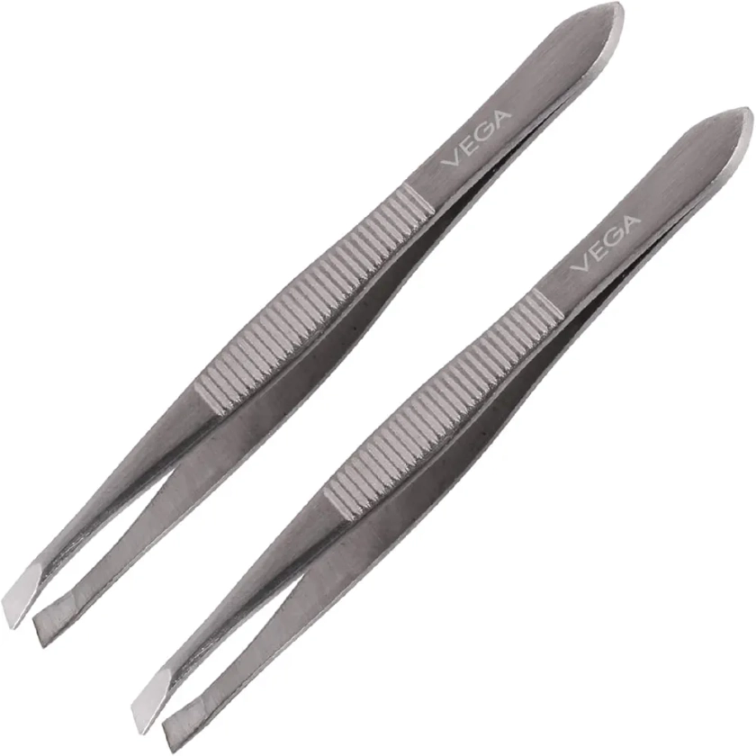 VEGA Tweezer, Silver (Pack of 2) : Amazon.in: Health & Personal Care