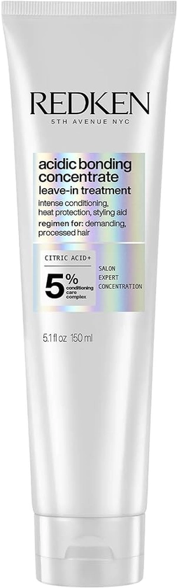 Redken Bonding Leave In Conditioner for Damaged Hair | Acidic Bonding Concentrate | Leave In Hair Repair Treatment | Strengthens Weak Hair | Safe for Color-Treated Hair & All Hair Types