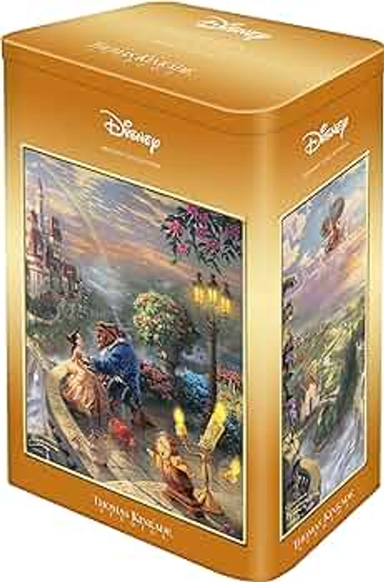 Schmidt Spiele Thomas Kinkade Disney Beauty and Beast Puzzle 500 pièces dans Une boîte rétro, 59926, Coloré