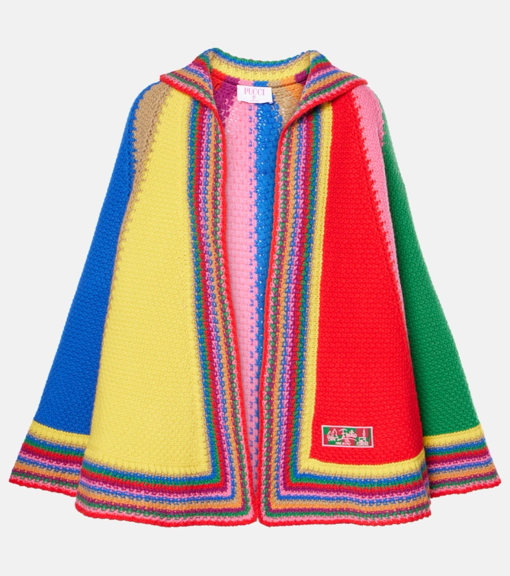 Poncho en laine en multicolore – Pucci | Mytheresa