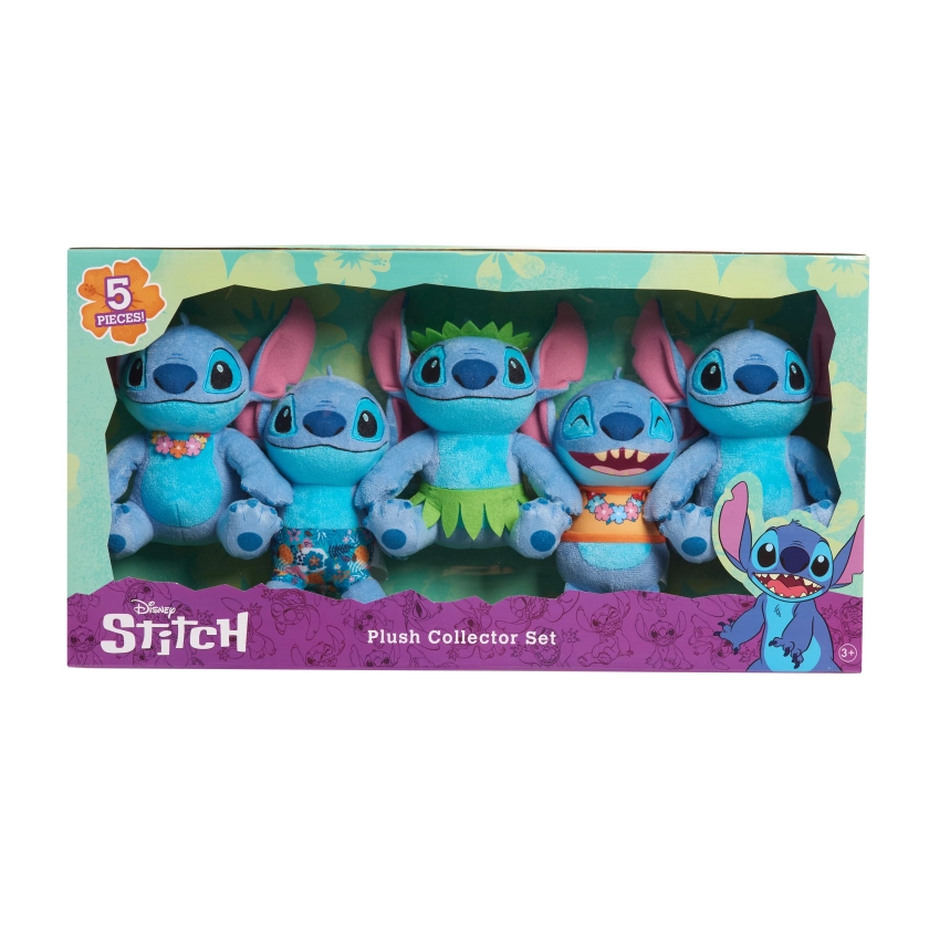 Disney Stitch Plush Collector Set, Kids Toys for Ages 3 up