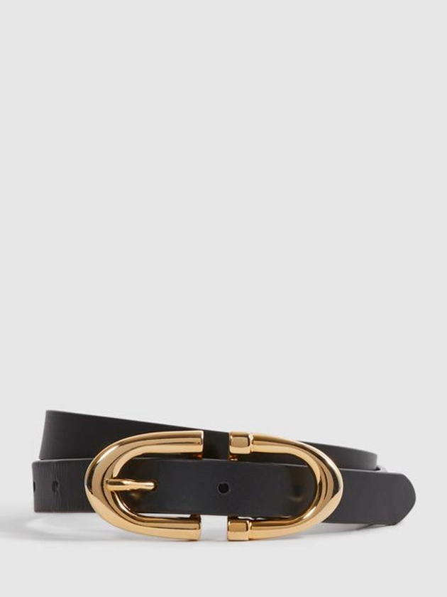 Horseshoe Belt in Black - REISS