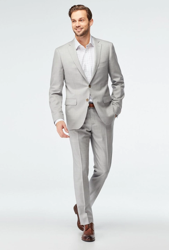Custom Suits Made For You - Harrogate Light Gray Suit | INDOCHINO