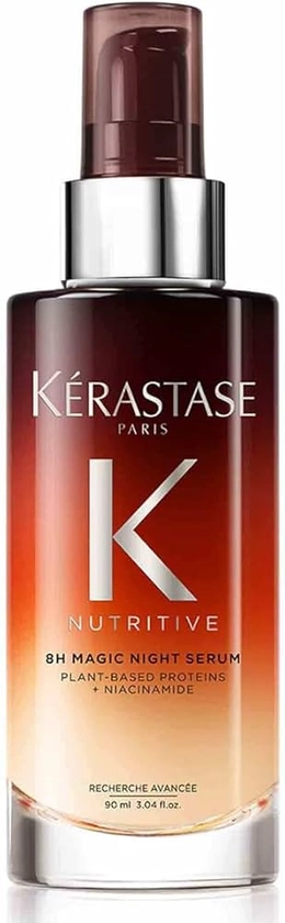 KÉRASTASE Nutritive - Sérum de Nuit 8H - Sans Rinçage - Sérum Capillaire Nutrition - Renforce - Hydrate & Facilite Le Coiffage - Niacinamide - Cheveux Secs - Longueurs & Pointes - 90 ml