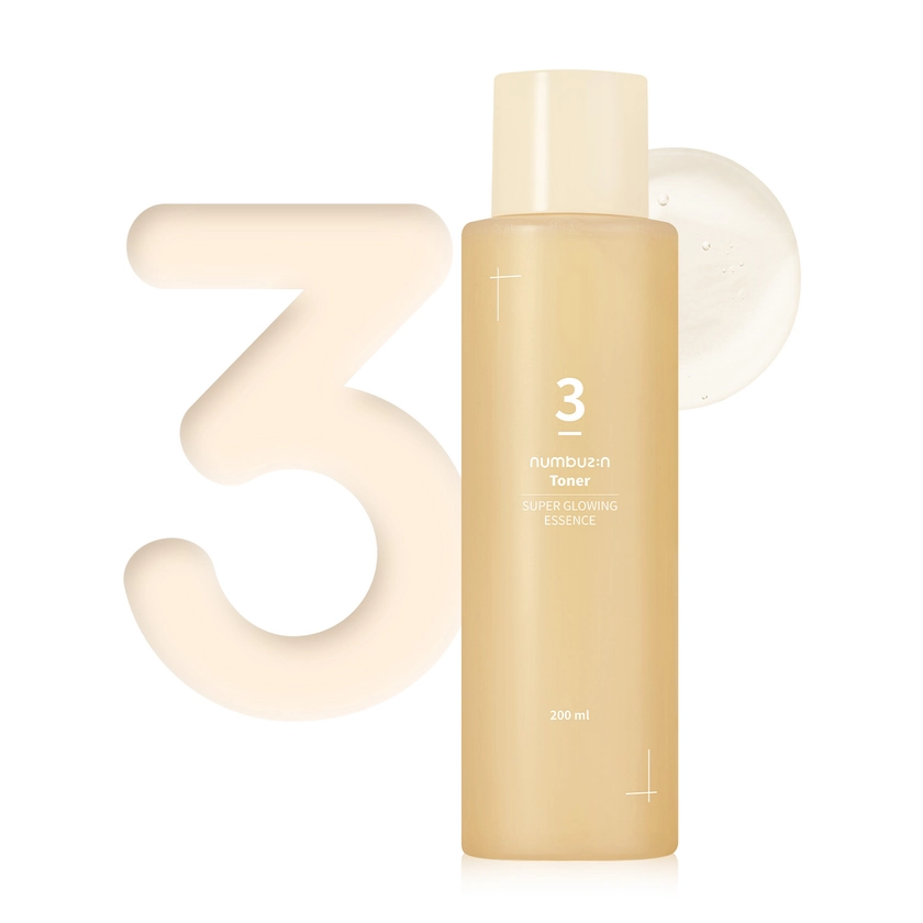 Numbuzin No.3 Super Glowing Essence Toner 200ml | Korean Moisturizer | StyleKorean.com