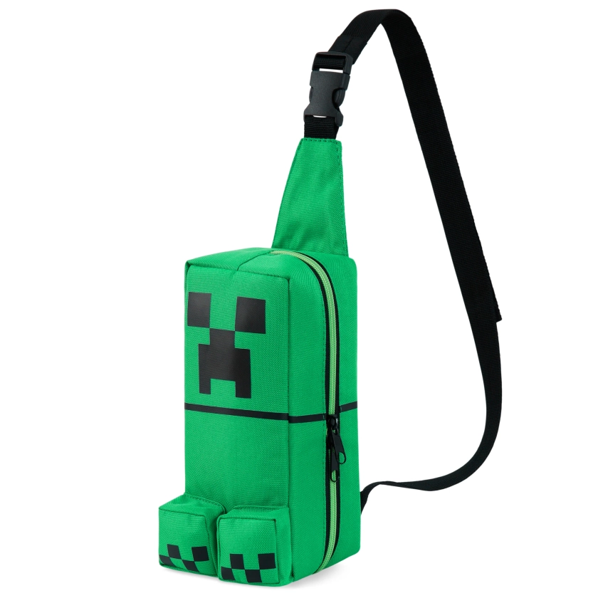 Minecraft Boys Crossbody Bag with Adjustable Strap - Gamer Gifts