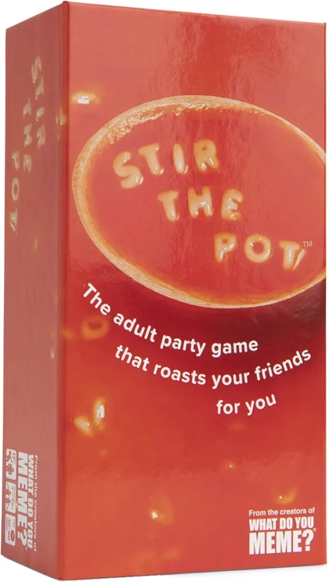 WHAT DO YOU MEME? Stir The Pot - The Party Game That Roasts Your Friends - Adult Card Games for Game Night