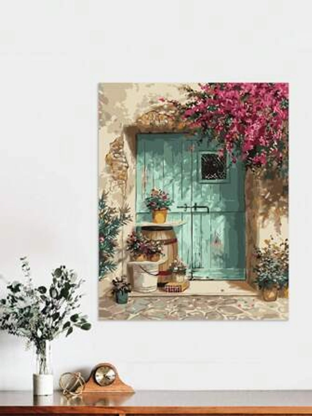 8 pièces/set en polyester peinture à l'huile Outil sans créatif fleur & à motif de maison peinture à l'huile Ensemble pour Artisanat | Mode en ligne | SHEIN FRANCE