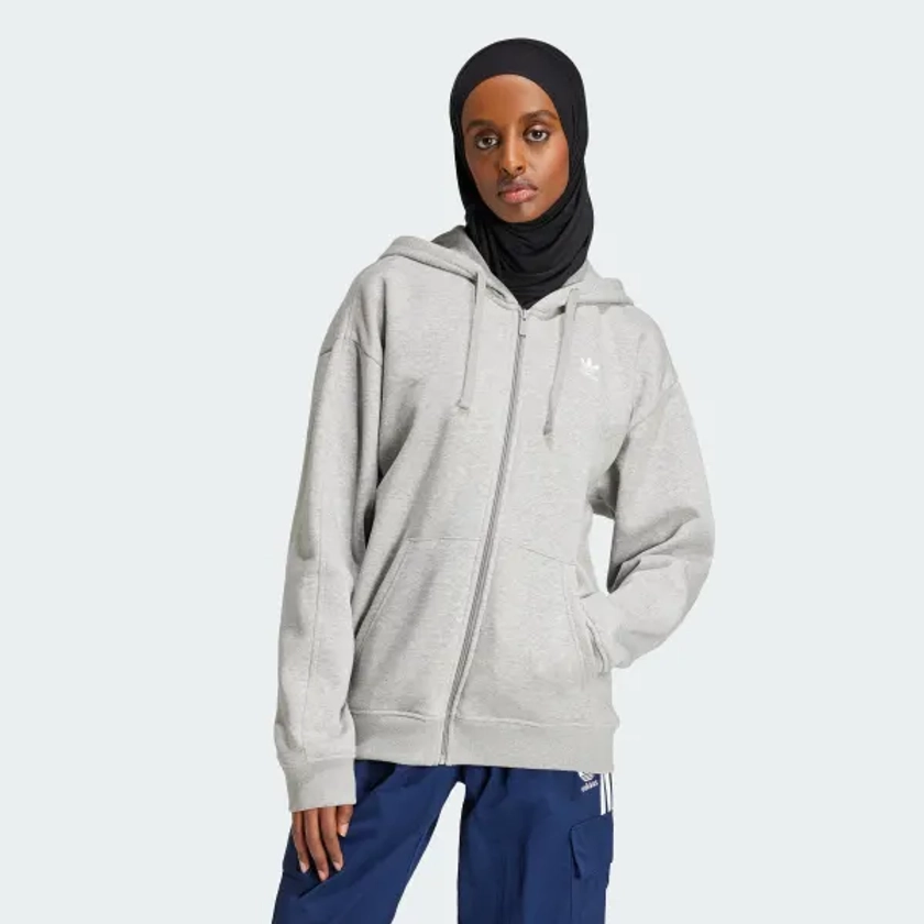 Veste à capuche entièrement zippée molleton Essentials