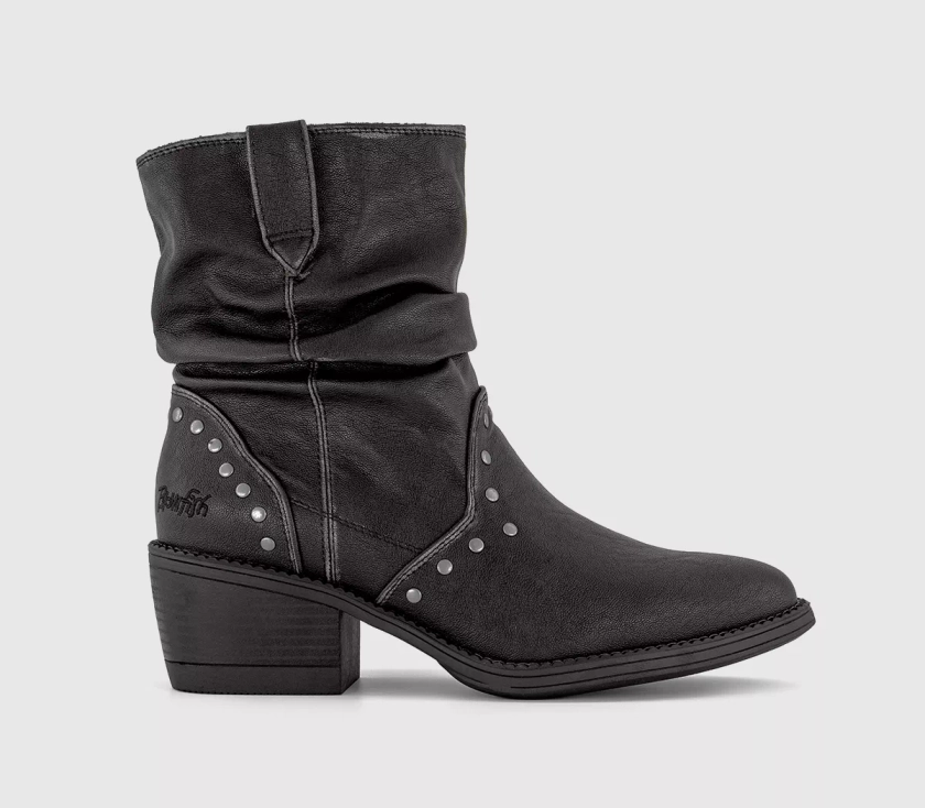 Blowfish Malibu Rebel Western Boots Black - Student Event