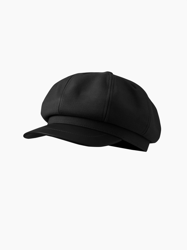 Preppy Cotton Blends SOLID BERET HAT For Daily Casual Coffee Shop