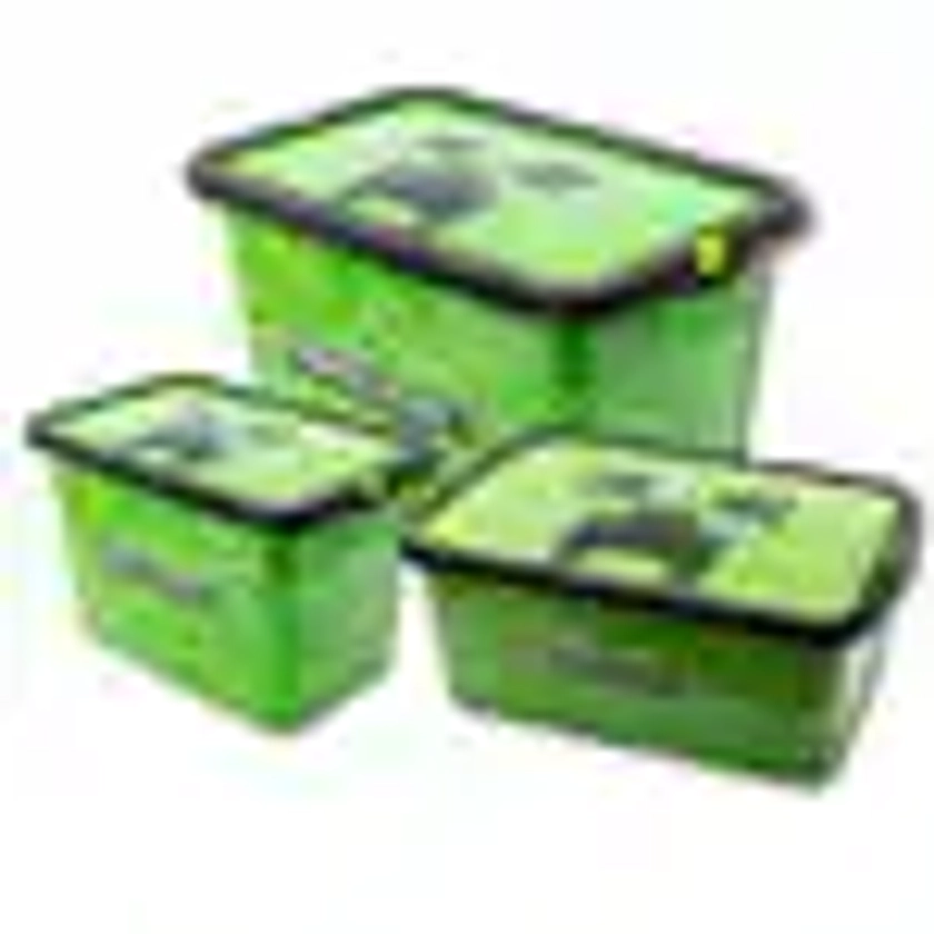 Set Of 3 Storage Boxes - Minecraft (91775)