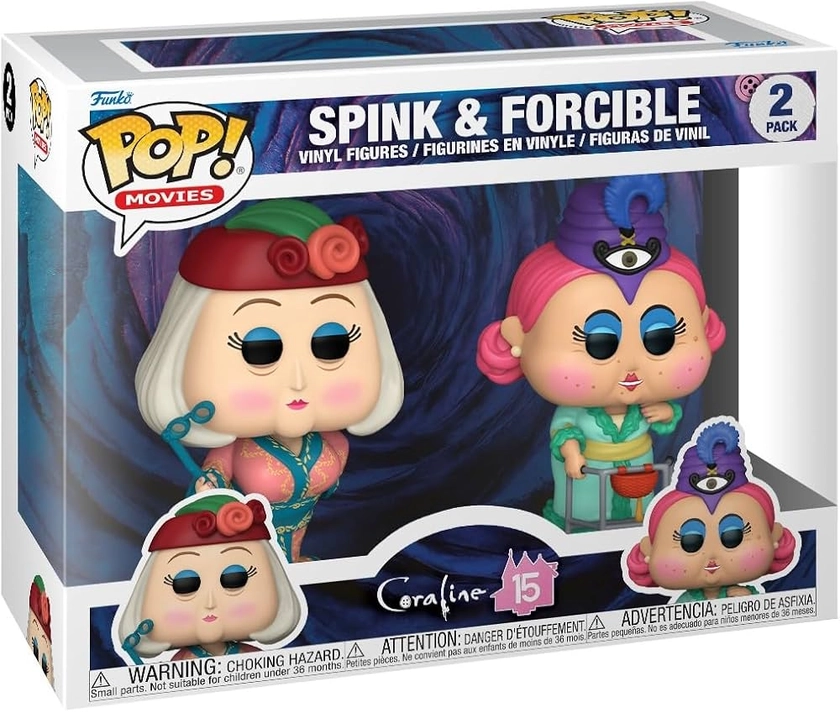 Funko Pop! Movies: Coraline 15th - Spink & Miss Forcible 2PK - Figurine en Vinyle à Collectionner - Idée de Cadeau - Produits Officiels - Jouets pour Les Enfants et Adultes - Movies Fans : Amazon.fr: Jeux et Jouets