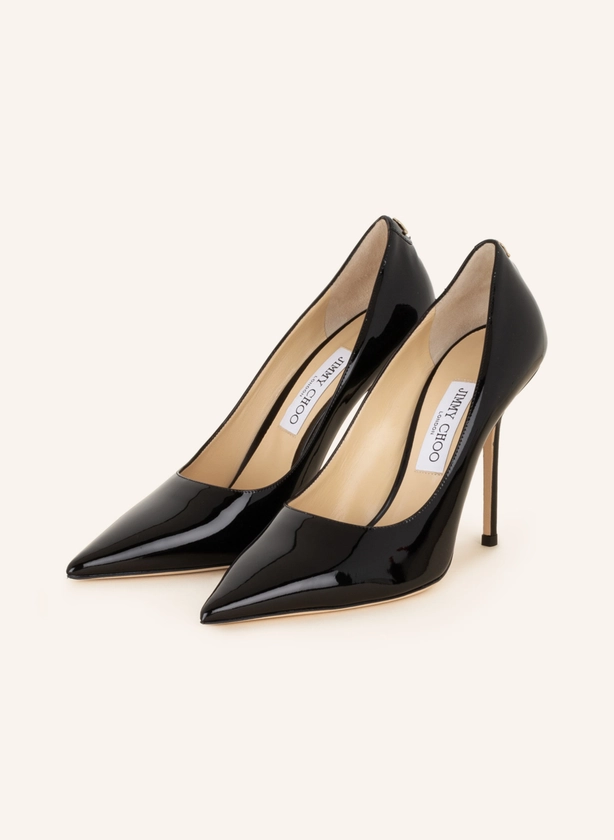 JIMMY CHOO Lack-Pumps LOVE 100 in schwarz