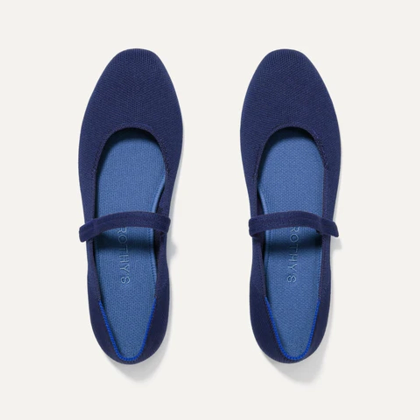 The Square Mary Jane - Deep Navy