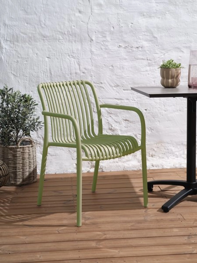 Krzesło ogrodowe NABBEN oliwkowy | JYSK