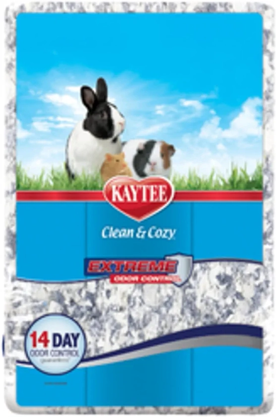 Kaytee Clean & Cozy Extreme Odour Control Super Absorbent Paper Bedding for Cages, Hamster, Gerbil, Mice, Guinea, 40 Litre