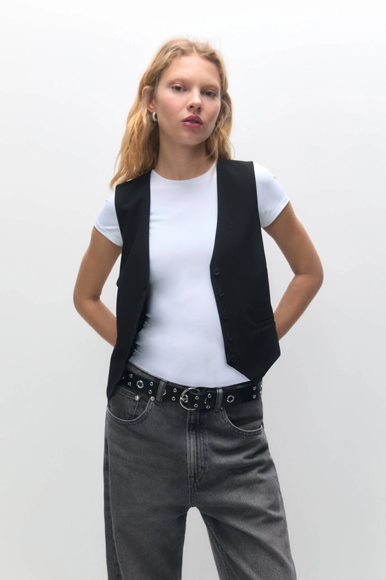 Gilet de tailleur boutons - pull&bear