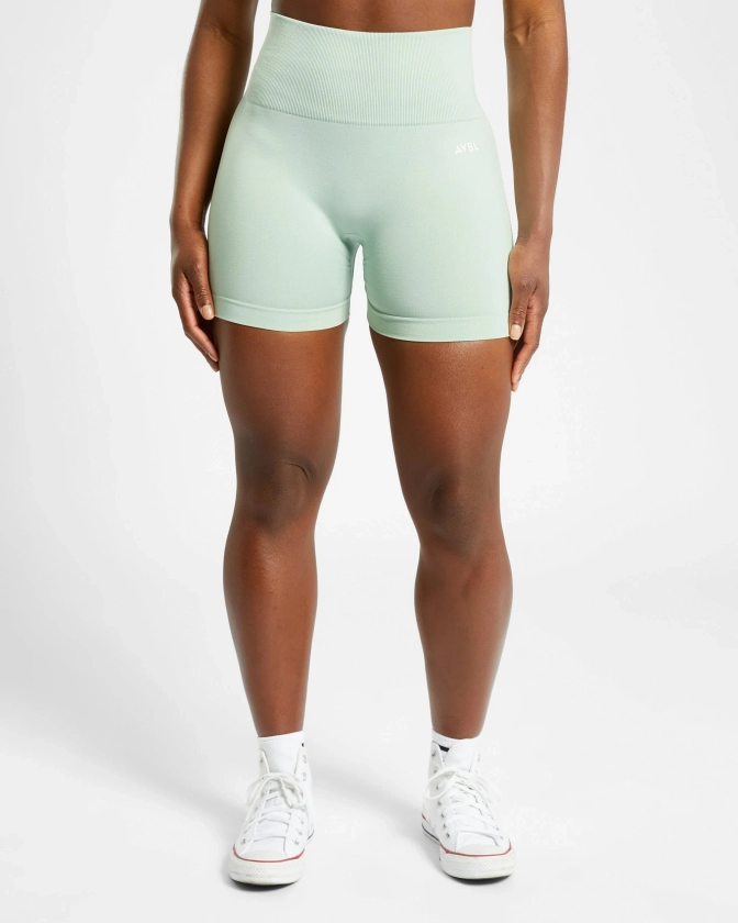 Empower Seamless Shorts - Spring Groen Marl