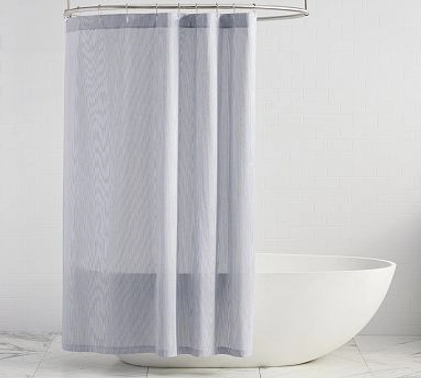 Mini Yarn Dyed Striped Shower Curtain