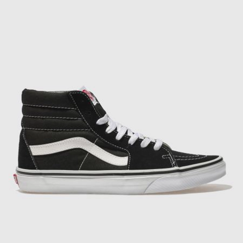 Mens Black & White Vans Sk8-hi Trainers | schuh