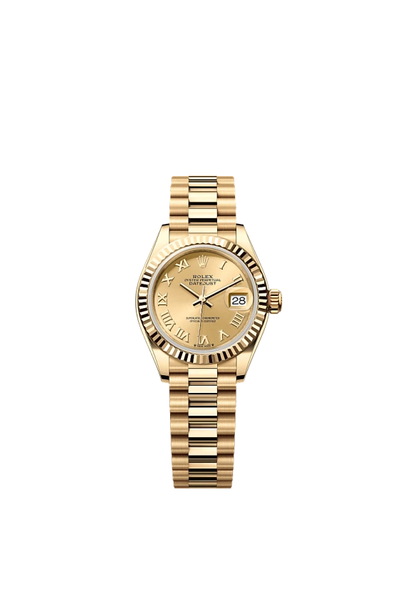 Rolex Lady-Datejust watch: 18 ct yellow gold - m279178-0022