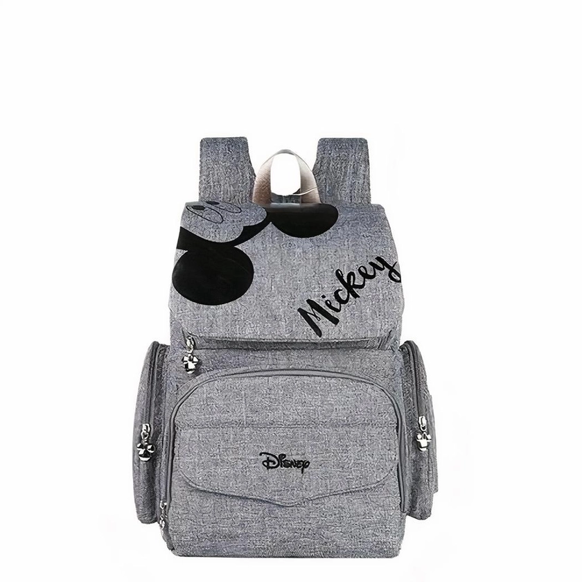 Sac à langer bébé motif Minnie et Mickey (Couleur: Gris)