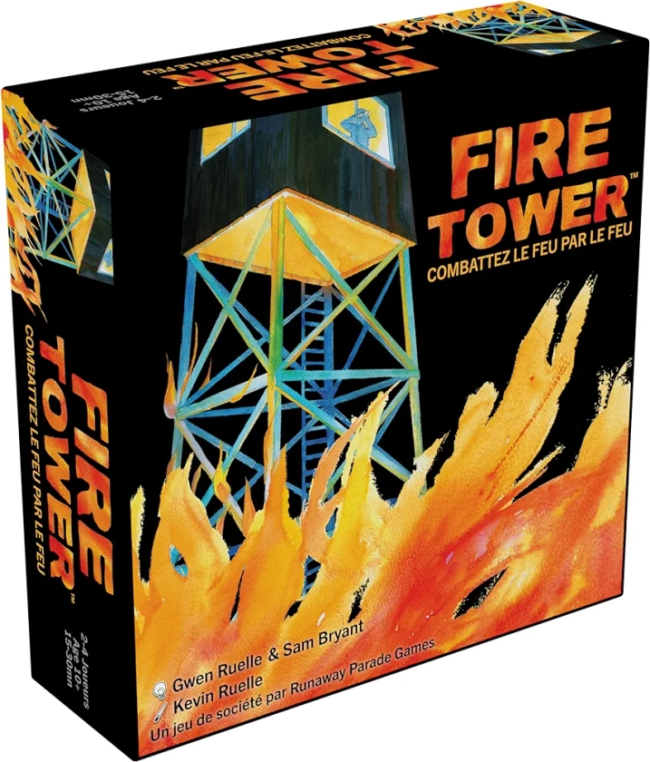 Fire Tower - jeux de société - jeux de stratégie - 10 ans et plus - jeux de société - Protégez-vous et soyez le plus tactique à porter - 2 à 4 joueurs - Édition française