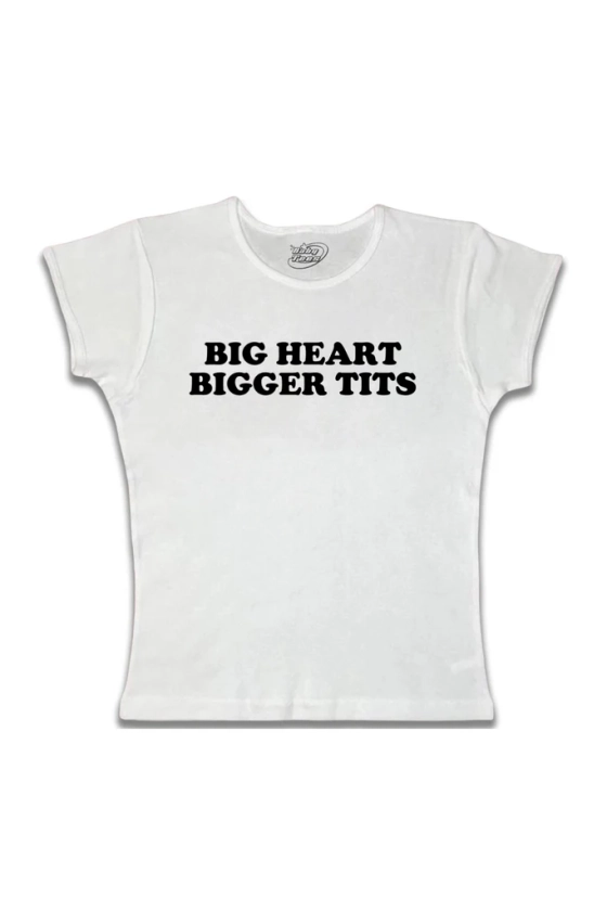 Big Heart Bigger Tits - Black Text