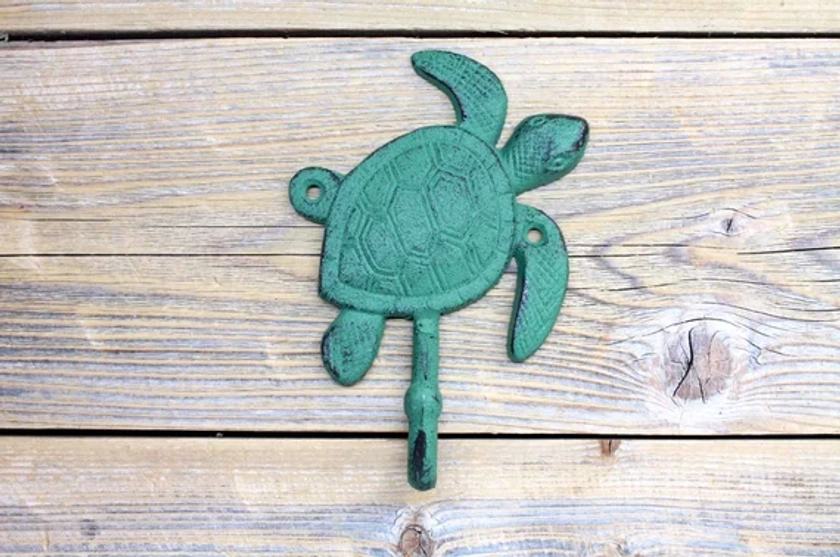 Decorative Sea Turtle Hook, Hooks for Ocean Theme