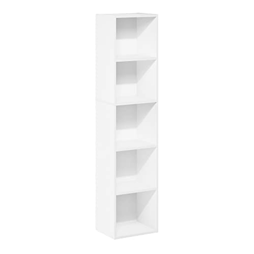 Amazon.com: Furinno Luder Bookcase / Book / Storage, 5-Tier Cube, White : Everything Else