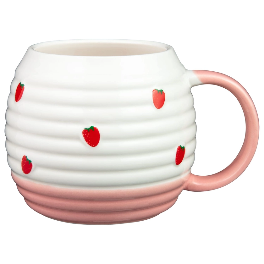 Embossed Fruit Mug - Strawberry