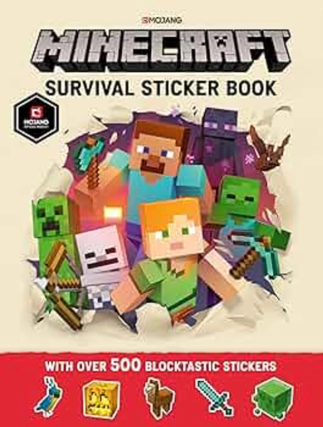 Minecraft Survival Sticker Book: The official Minecraft survival sticker guide book from Mojang for kids ages 6+