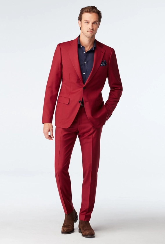 Custom Suits Made For You - Hemsworth Red Suit | INDOCHINO