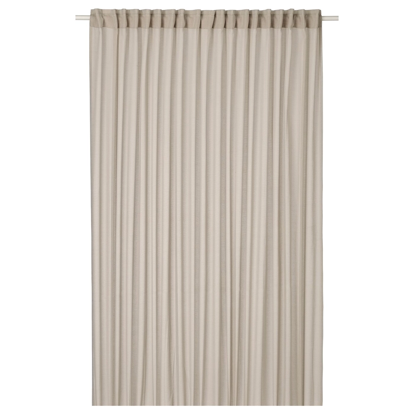 ÄNGSFRYLE sheer curtain, 1 piece, beige, 300x300 cm - IKEA