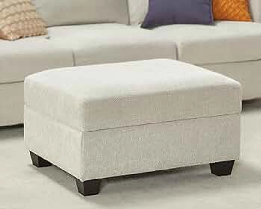 VanAcc Sofa Comfy Sofa Couch with Extra Deep Seats, Modern Sofa- Ottoman Sofa, Couch for Living Room Apartment Lounge, Beige Chenille