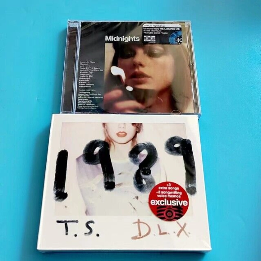 Taylor Swift ：Midnights The Late Night Edition+1989 Classic Music Album CD