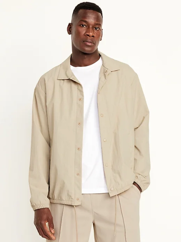 Water-Resistant Snap-Front Jacket