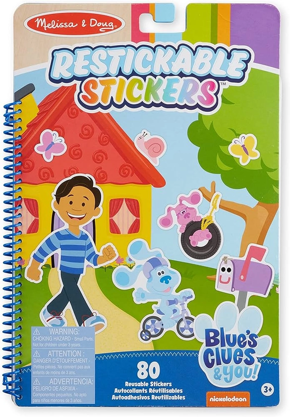 Amazon.com: Melissa & Doug Blue's Clues & You! Restickable Stickers Pad - Places Blue Loves : Toys & Games