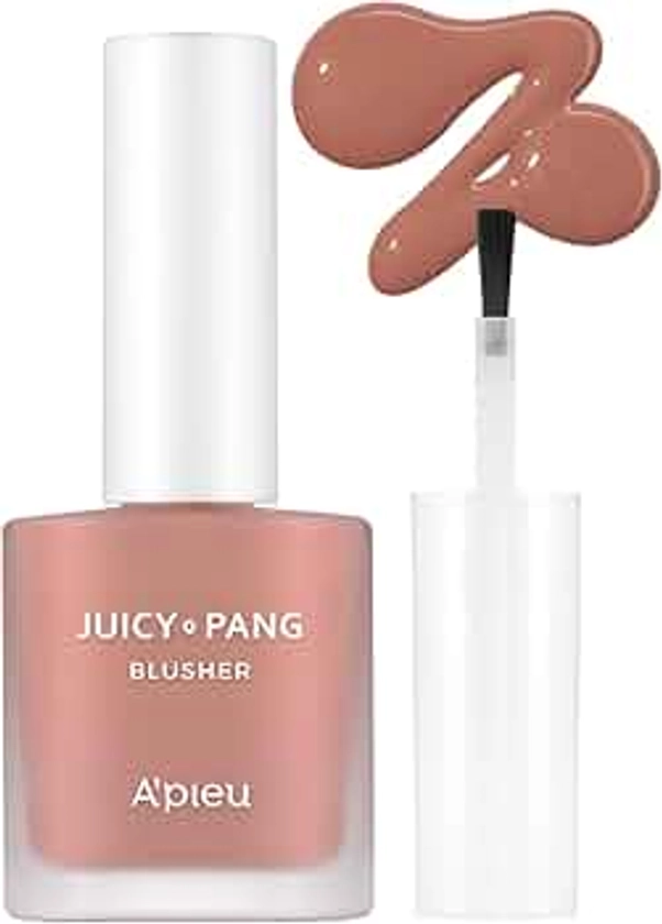 A'PIEU JUICY-PANG WATER BLUSHER (BE01 - Fig Pearl) Korean Liquid Blush For Cheeks K Beauty Makeup