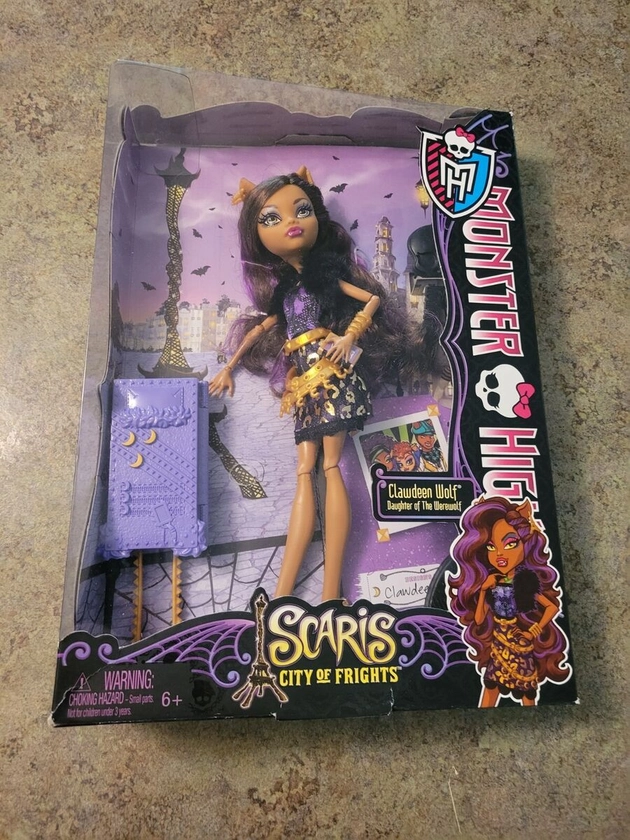 2012 MONSTER HIGH Scaris City of Frights CLAWDEEN WOLF Y7646 Mattel NEW NRFB