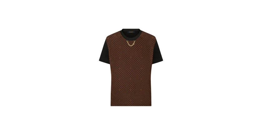 Micro Damier Insert T-Shirt