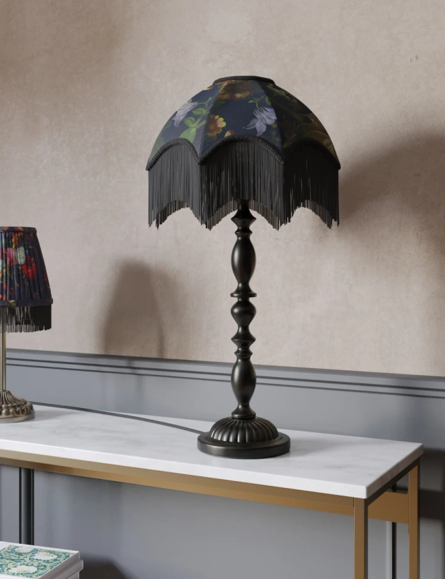 Velvet Floral Table Lamp | M&S X National Gallery | M&S