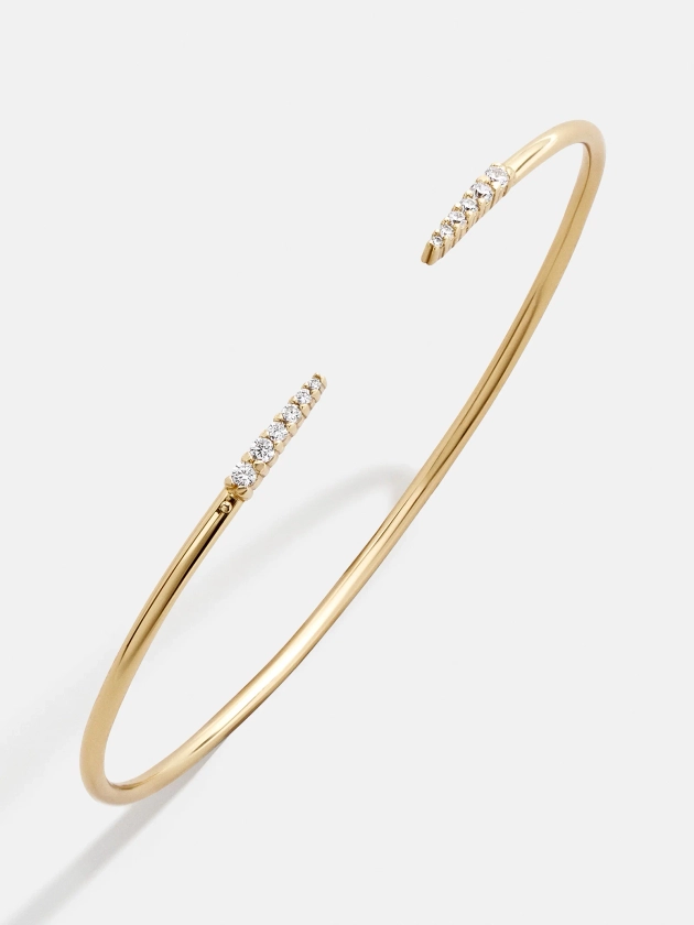 Rima 18K Gold Cuff Bracelet - Smooth Gold