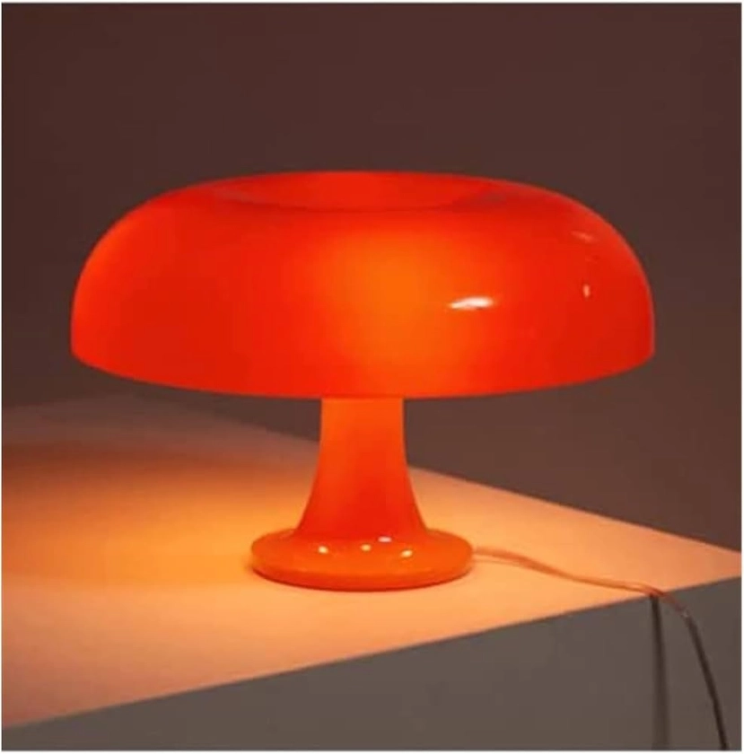 Led Champignon Lampe de Table for Hôtel Chambre Chevet Salon Décoration Esthétique Cool Rétro Éclairage Moderne Minimaliste Bureau Lumières (Color : Oranje, Size : USB)