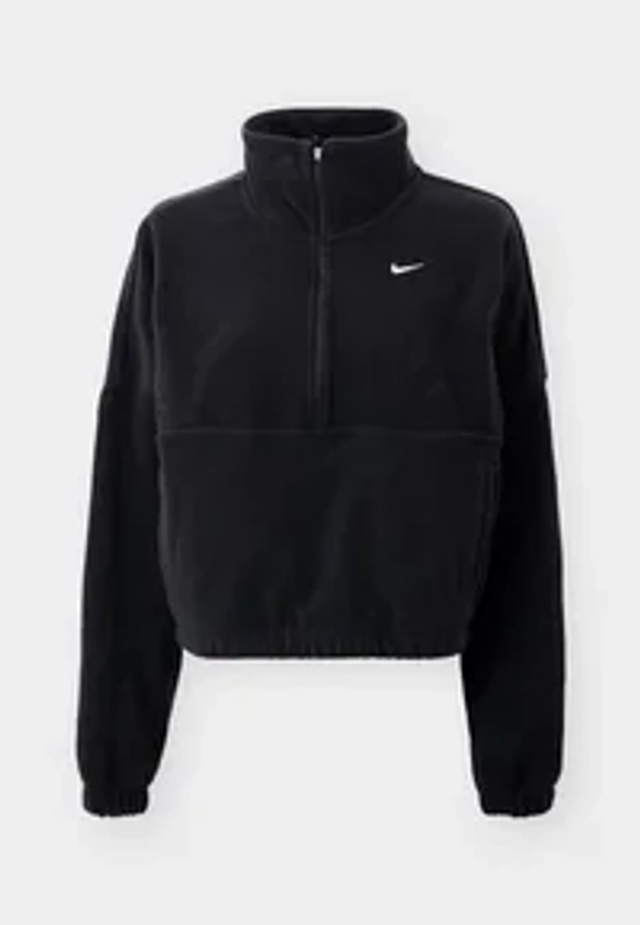 Nike Performance ONE - Fleece jumper - black/white/black - Zalando.co.uk