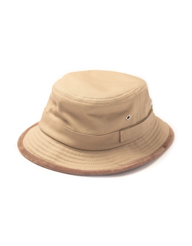 COTTON DUCK BUCKET HAT- KHAKI