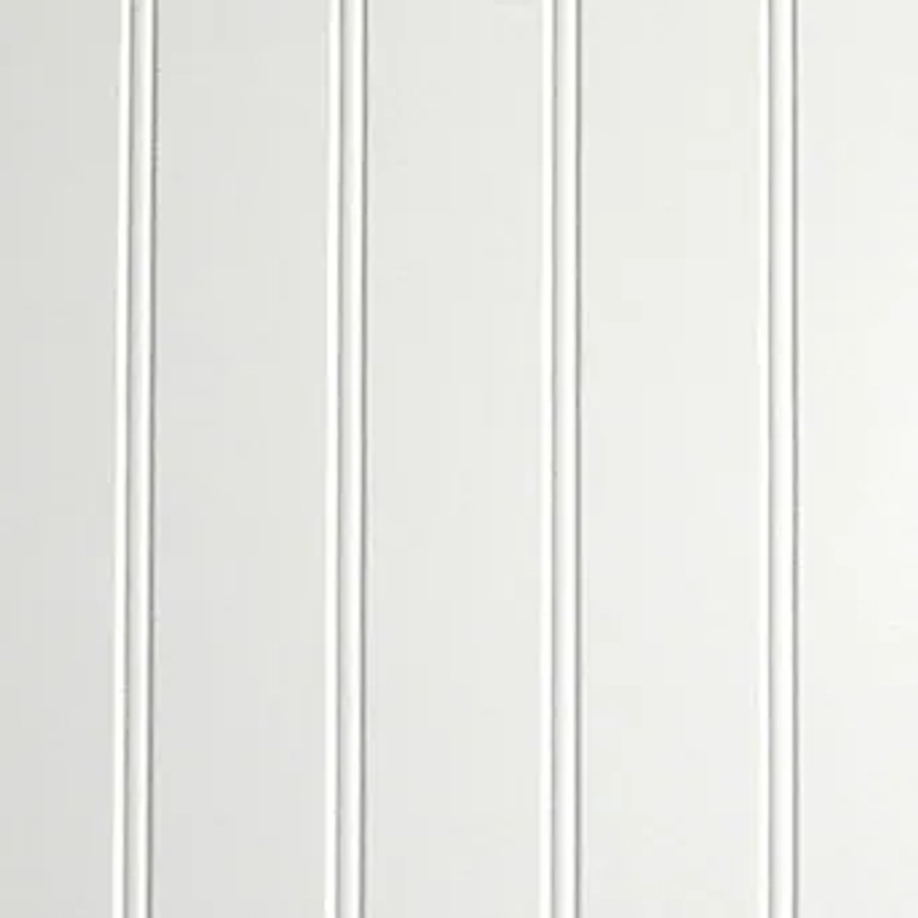 Style Selections 48-in x 96-in Beaded White Hardboard Wall Panel in the Wall Panels department at Lowes.com