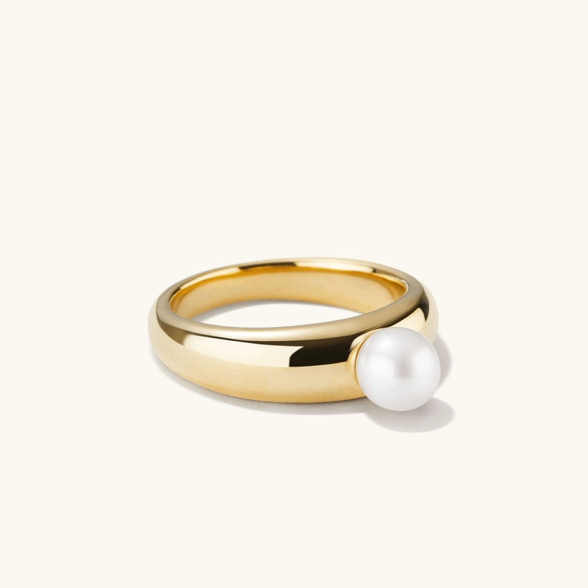 Mejuri Mini Pearl Dôme Ring